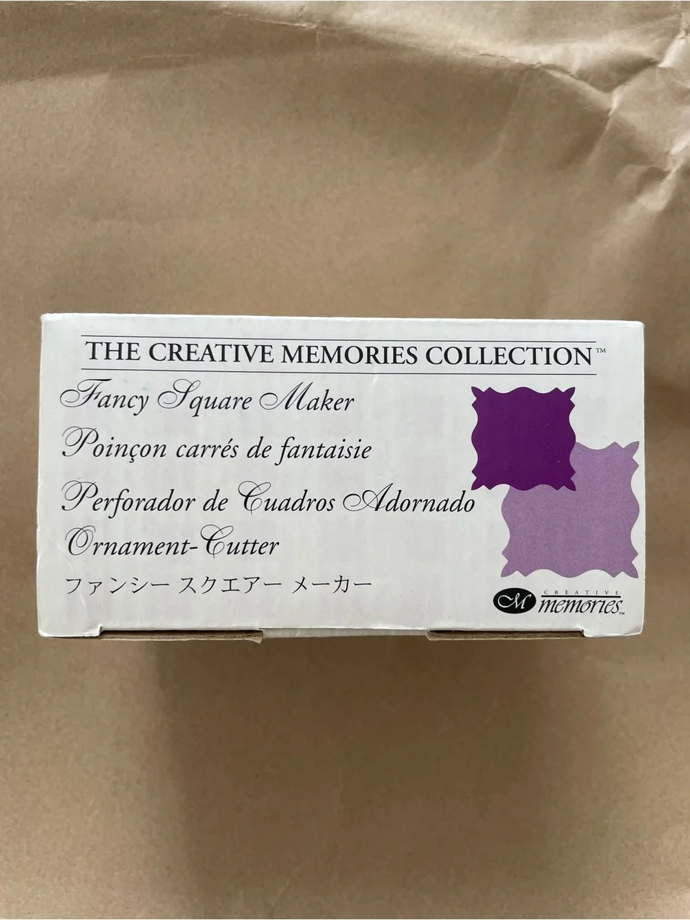 THE CREATIVE MEMORIES COLLECTION Fancy Square Maker Ornament Cutter